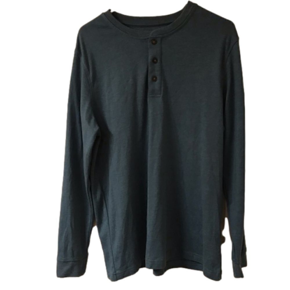 Croft & Barrow Easy Care 3 Button Long Sleeve Tee